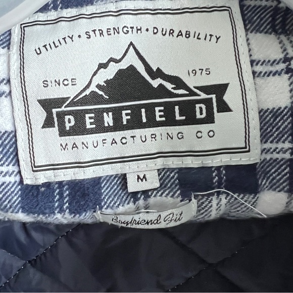 Penfield Blue and White Quilted Jacket Medium - Picture 5 of 7